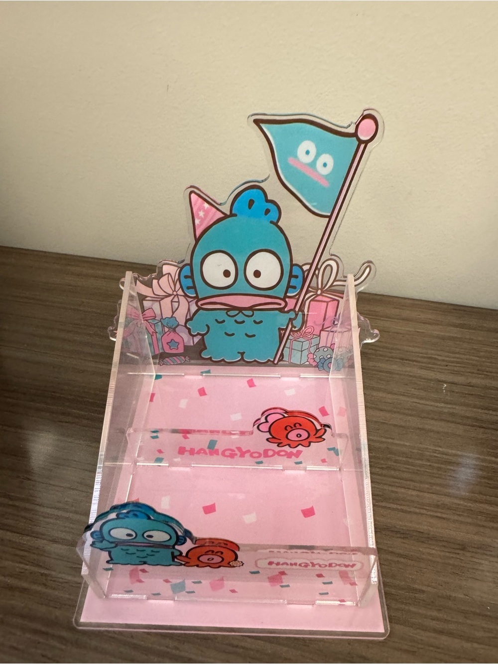 Hangyodon Acrylic Desk Organizer - Blue & Pink - Picture 3 of 7